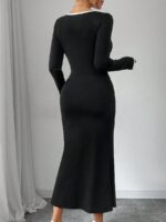 Rochie Midi Melisande Neagra - imagine 2