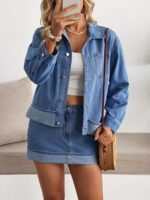 Jacheta Dama Georgia din Denim
