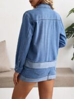 Jacheta Dama Georgia din Denim - imagine 2