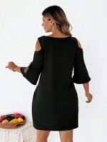Rochie Scurta Ruby Neagra - Marimi Mari - imagine 2