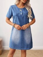 Rochie Scurta Sidsel din Denim