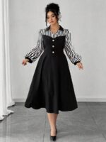 Rochie Midi Morgan Neagra - Marimi Mari