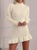 Rochie Scurta Tricotata Ioana Alba