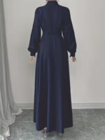Rochie Lunga Elisabeth Bleumarin - imagine 2