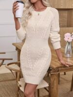 Rochie Scurta Tricotata Roberta Alba