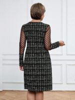 Rochie Scurta Jolanda Neagra cu Print Alb - imagine 2