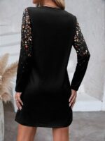 Rochie Scurta Bitsy Neagra - imagine 2