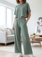 Compleu cu Pantalon Estera Vernil