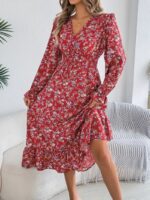 Rochie Midi Elisa Rosie Inflorata - imagine 3