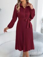 Rochie Midi Dalia Grena Plisata