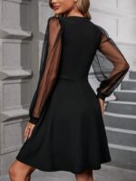 Rochie Scurta Selima Neagra - imagine 2