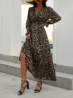 Rochie Lunga Janeth Animal Print - imagine 4