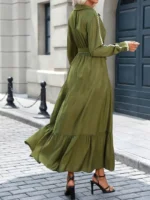 Rochie Lunga Mildred Khaki - imagine 2