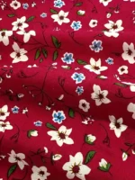 Rochie Lunga Nikka Rosie cu Print Flori Albe - imagine 3