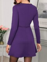 Rochie Scurta Deiva Mov - imagine 2