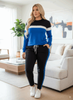 Trening Dama Fiona Negru cu Albastru
