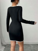 Rochie Scurta Unique Neagra - imagine 2