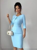 Compleu cu Fusta Scurta Chantalle Bleu
