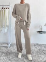 Compleu Tricotat cu Pantalon Melvyn Gri