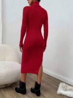 Rochie Midi Tricotata Corinna Rosie - imagine 2