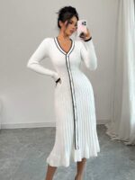 Rochie Midi Tricotata Daria Alba