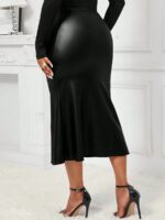 Fusta Midi Torvi Neagra - imagine 2