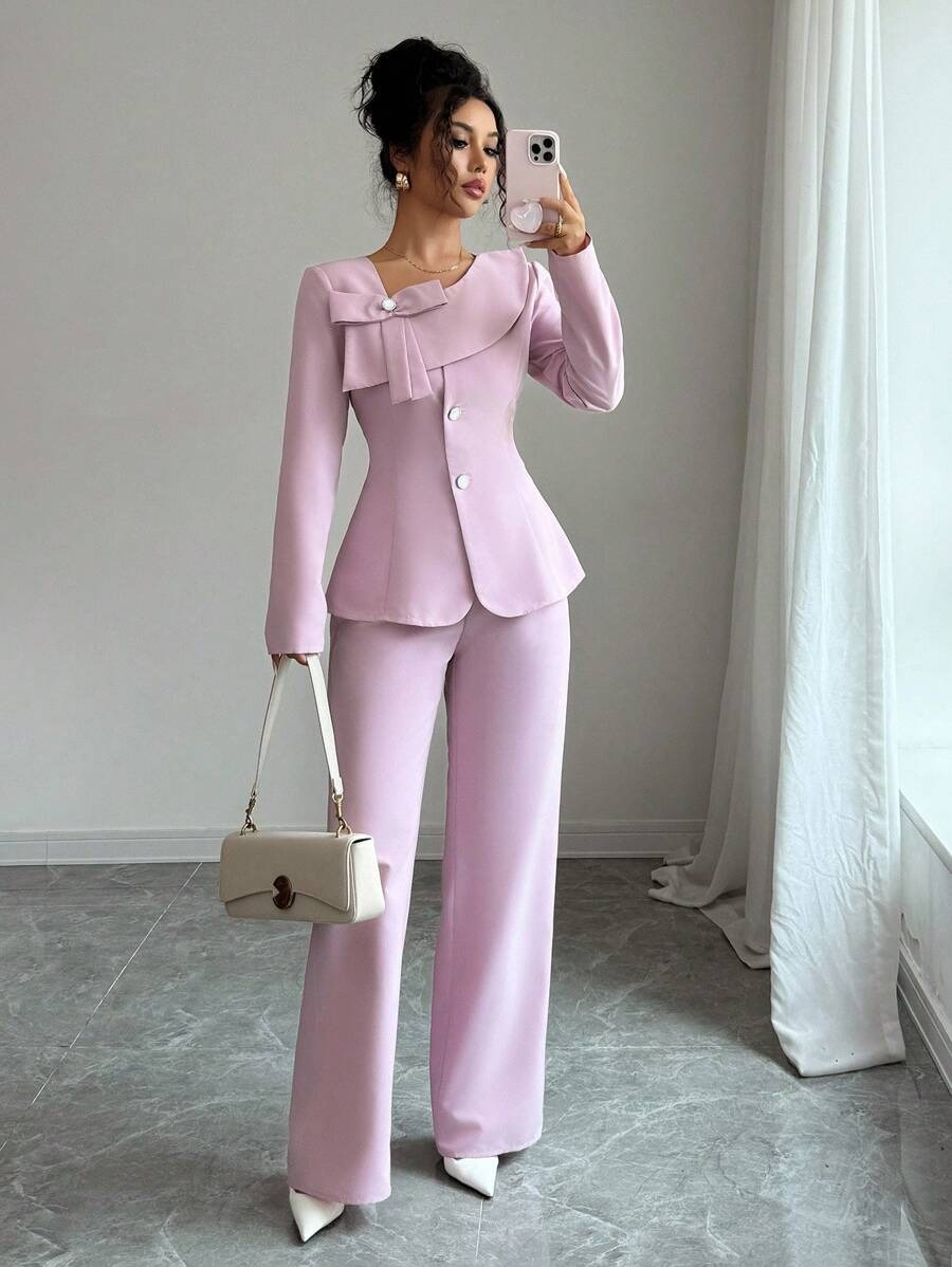 14 Compleu cu Pantalon Sarah Lila - imagine 3