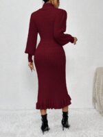 Rochie Midi Tricotata Casey Grena - imagine 2