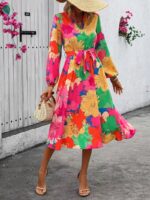 Rochie Midi Alyona Multicolora - imagine 3