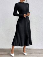 Rochie Midi Tricotata Erika Neagra