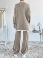 Compleu Tricotat cu Pantalon Melvyn Gri - imagine 2