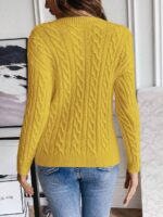 Pulover Tricotat Tatiana Galben - imagine 2