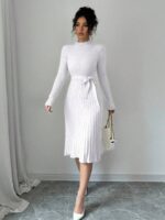 Rochie Midi Tricotata Sara Alba - imagine 3