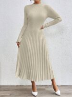 Rochie Midi Tricotata Erika Bej - imagine 4