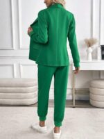 Compleu cu Pantalon Paige Verde - imagine 2