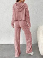 Compleu cu Pantalon Erika Roz - imagine 2