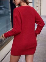 Rochie Scurta Tricotata Lucia Grena - imagine 2