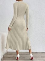 Rochie Midi Tricotata Erika Bej - imagine 2