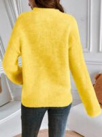 Pulover Tricotat Delia Galben - imagine 2