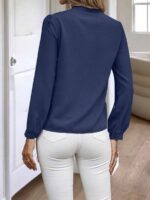 Camasa Dama Polonia Bleumarin - imagine 2