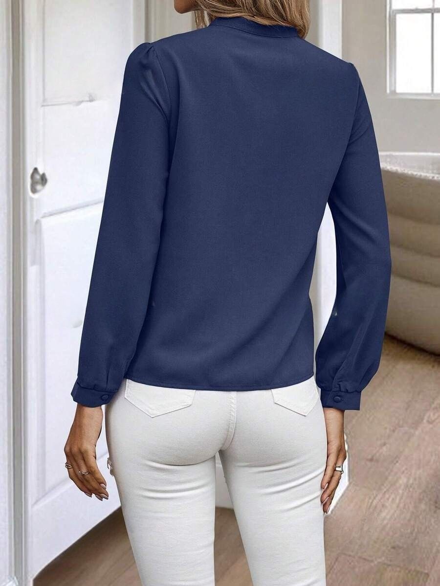 28 Camasa Dama Polonia Bleumarin - imagine 2