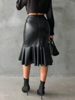 Fusta Midi Ashlyn Neagra - imagine 2