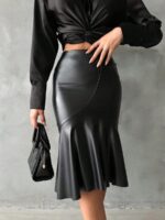 Fusta Midi Ashlyn Neagra