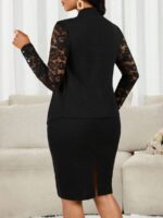 Compleu cu Fusta Scurta Elena Negru - imagine 2