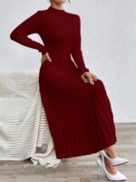 Rochie Midi Tricotata Jesica Grena - imagine 3