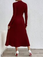 Rochie Midi Tricotata Jesica Grena - imagine 2