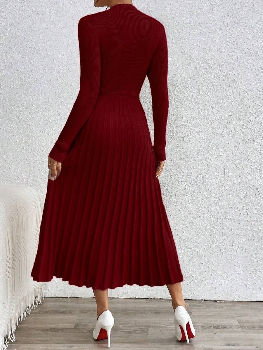 37 Rochie Midi Tricotata Jesica Grena - imagine 2