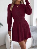 Rochie Tricotata Scurta Agapia Grena