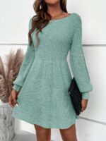 Rochie Scurta Tricotata Elsa Menta