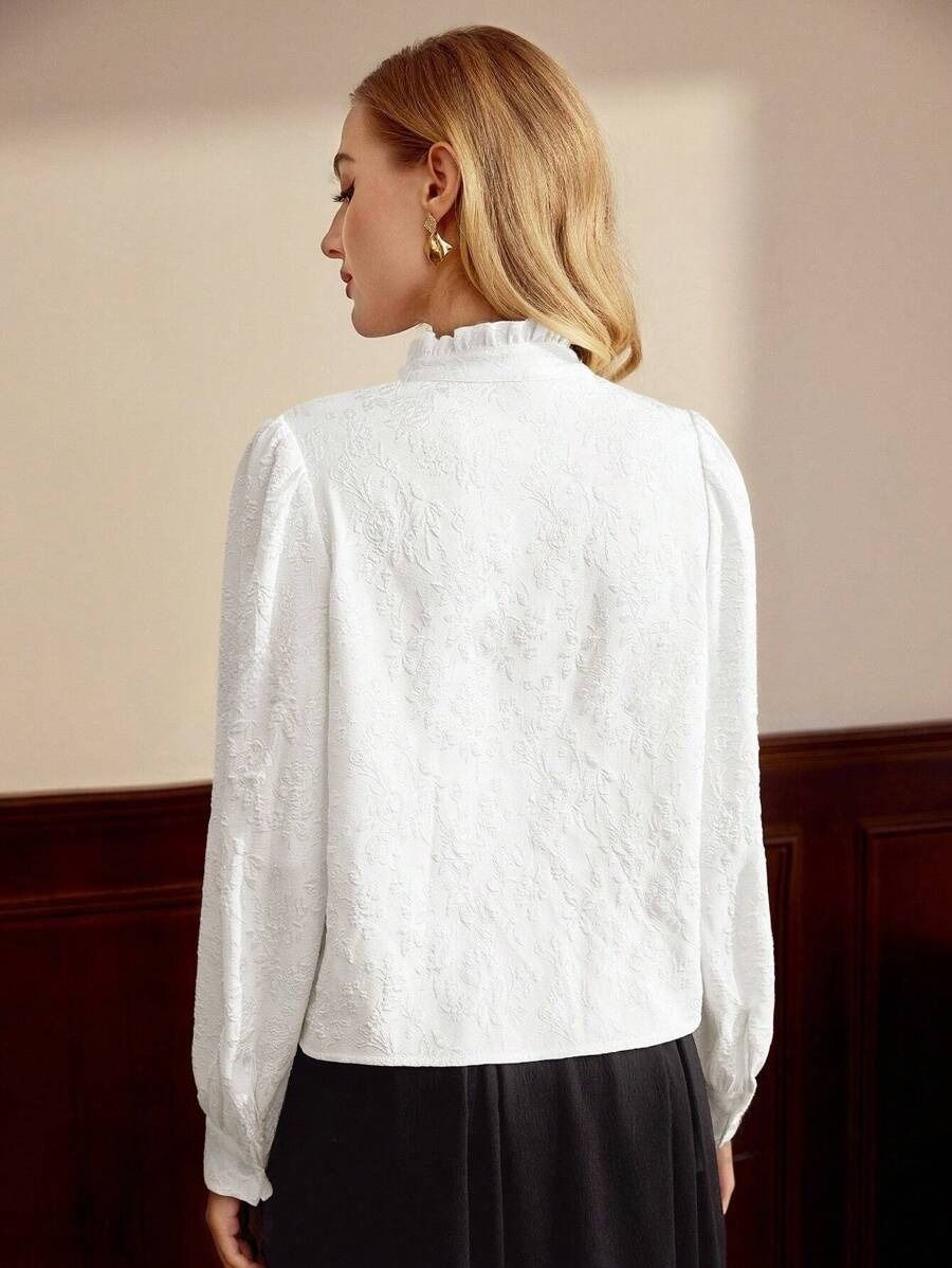 4 Camasa Dama Cosmina Alba - imagine 2